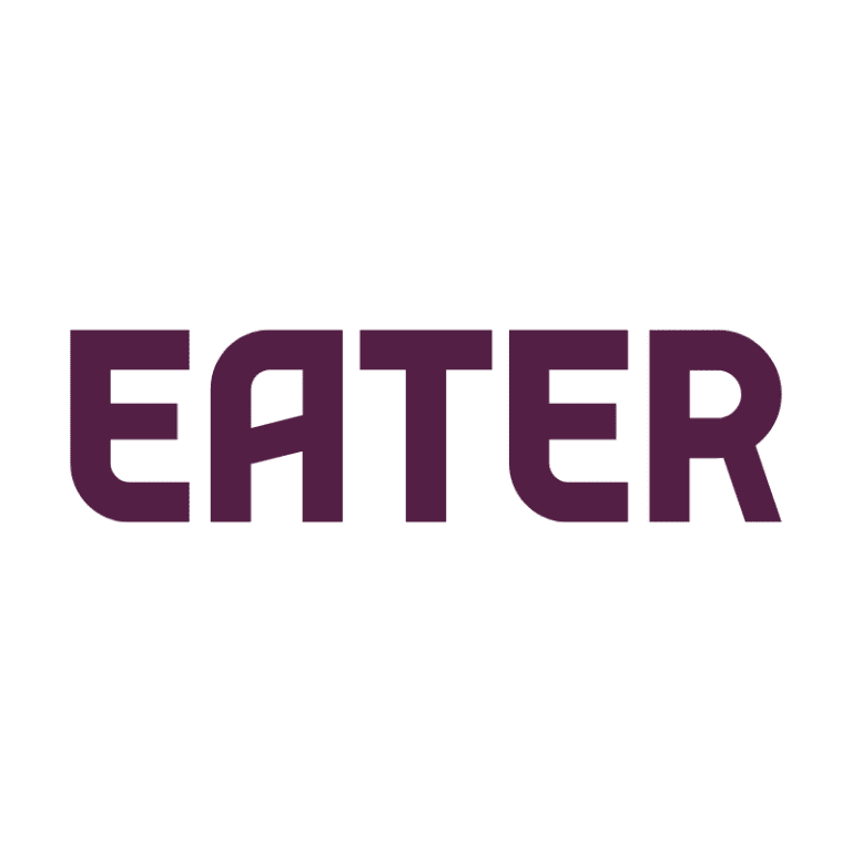 Eater logo on a black background
